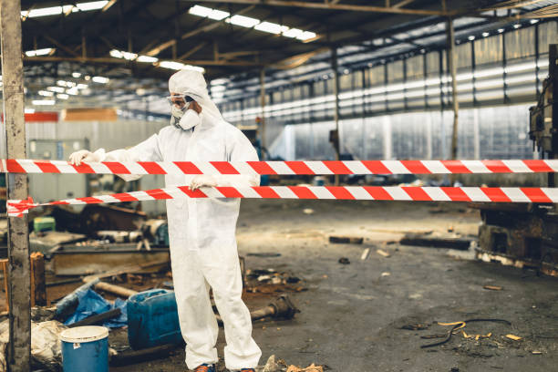 Professional Crime Scene Cleanup technician working in Aquebogue, NY